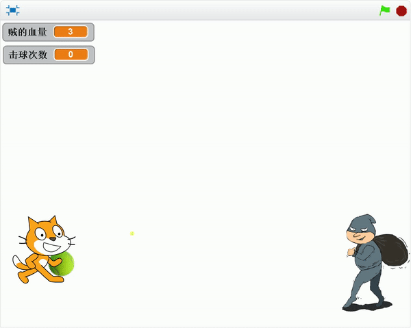 【scratch游戏制作案例及教程】猫狗大战（抓小偷）-少儿编程网