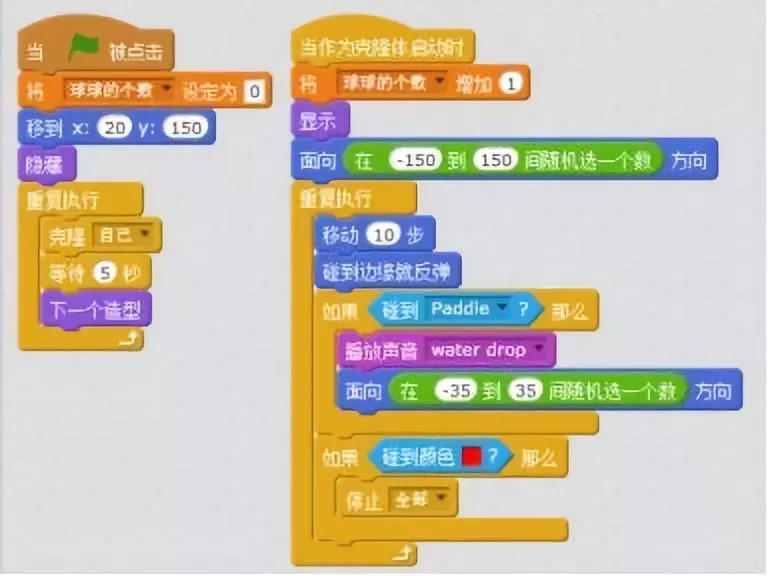 Scratch小课堂：疯狂的小球