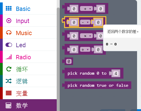 A、B按钮控制数字的增减、循环