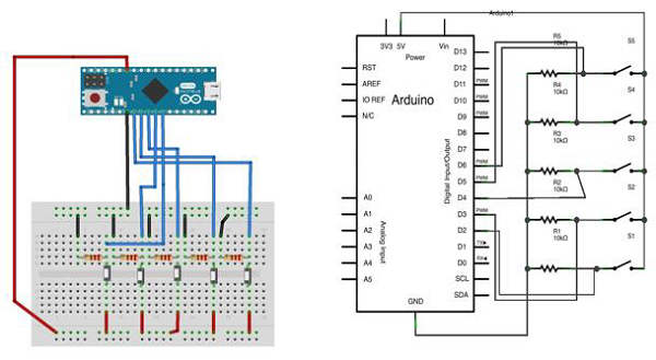 Arduino 鼠标按钮控制