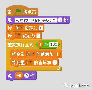 第35课：Scratch对话式入门实例《求和》数学与编程