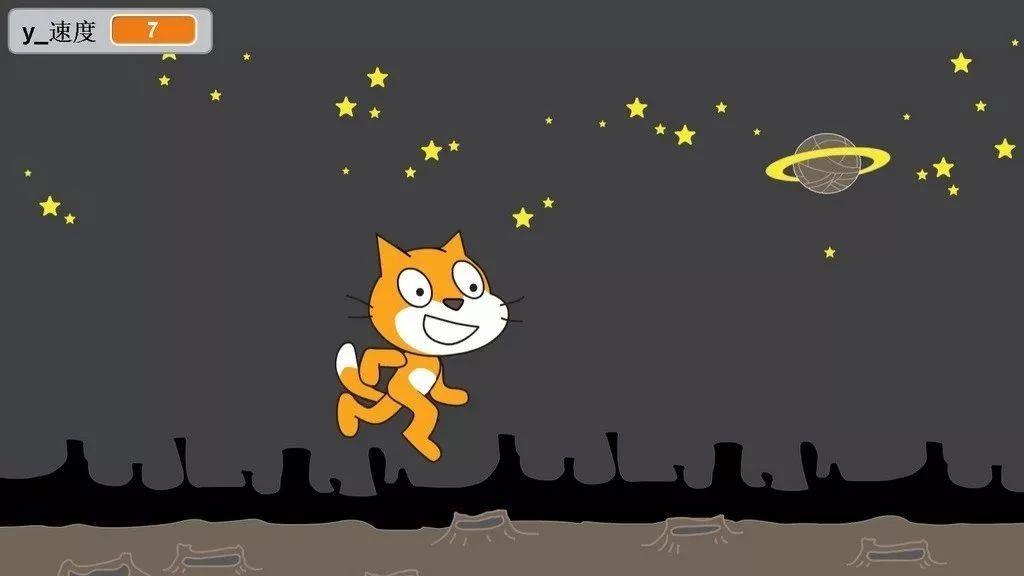 少儿编程Scratch第九讲：小猫跳跳-较完整的跳跃运动