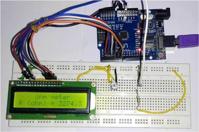 使用Arduino开发板自制简易欧姆表