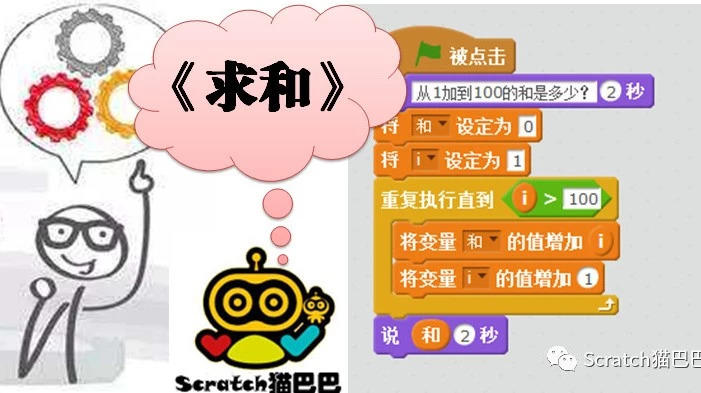 第35课：Scratch对话式入门实例《求和》数学与编程
