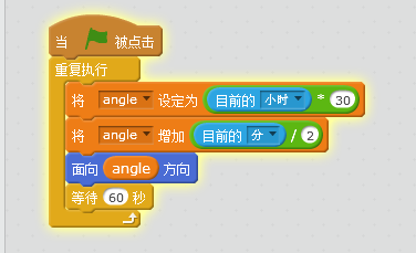 脑洞大开如何使用scratch制作时钟