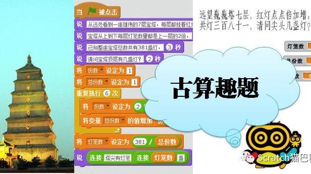 Scratch古算趣题《浮屠增级》