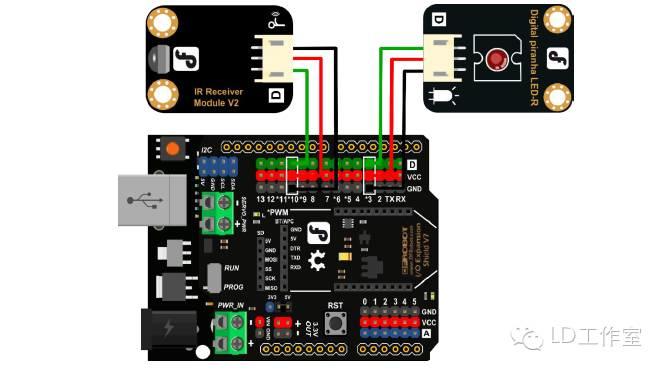Arduino中级教程 项目十二 遥控灯