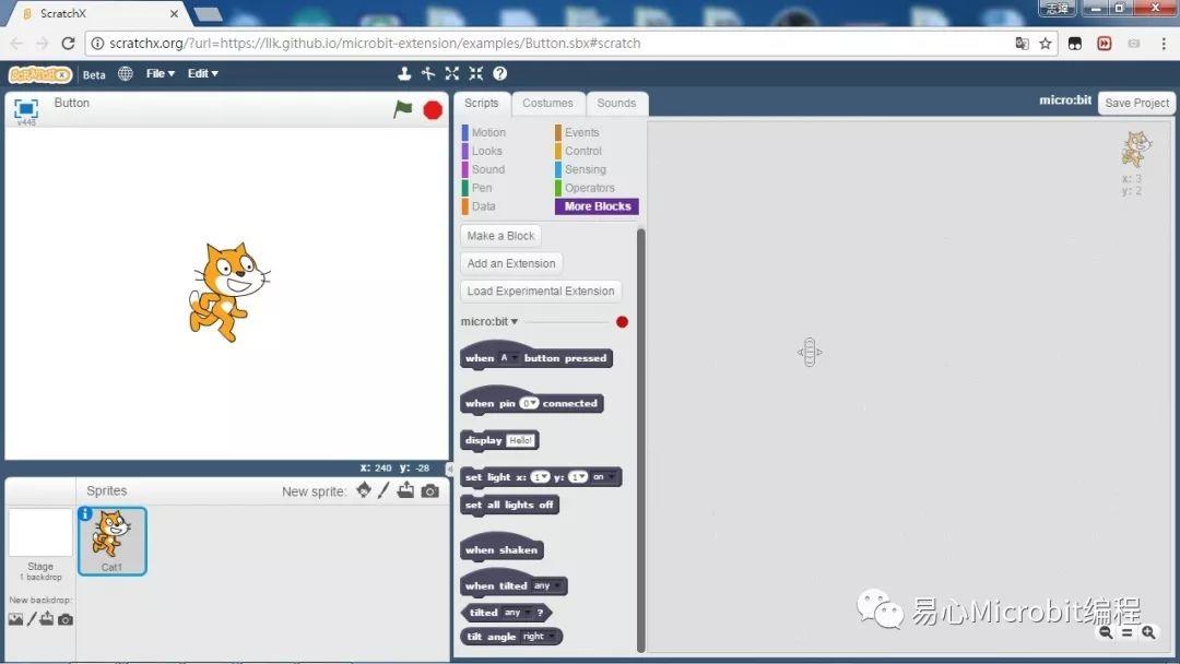 用Scratch控制Micro:bit