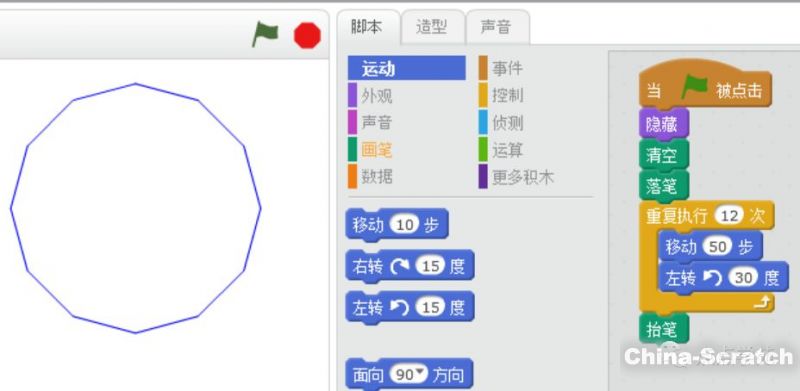 【编程 | scratch】[02] 巧用scratch画正多边形