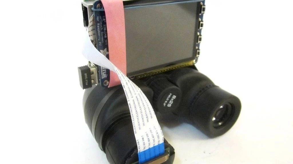 用Raspberry Pi做双筒望远镜相机拍照