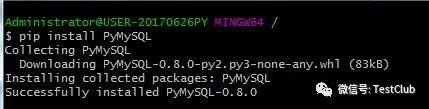 Python3.6与MySQL建立连接