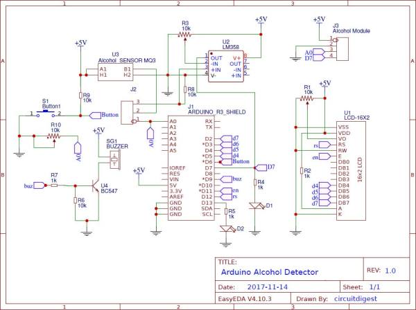制作一款Arduino酒精检测仪的设计 制作一款Arduino酒精检测仪的设计