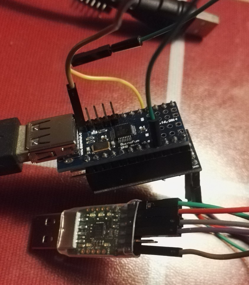 在 Arduino Min (3.3V,8MHz) 上使用 Usb Host Shield Mini