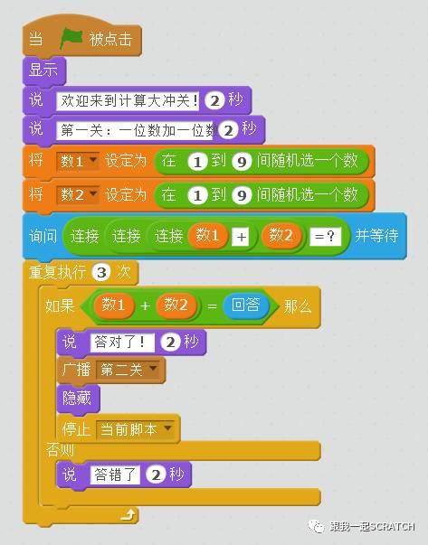 Scratch视频教程第一二五课 计算大冲关