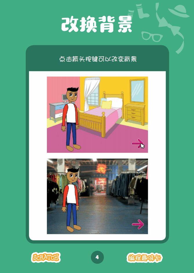 少儿编程 教程丨Scratch编程趣味卡 - 6.换装游戏