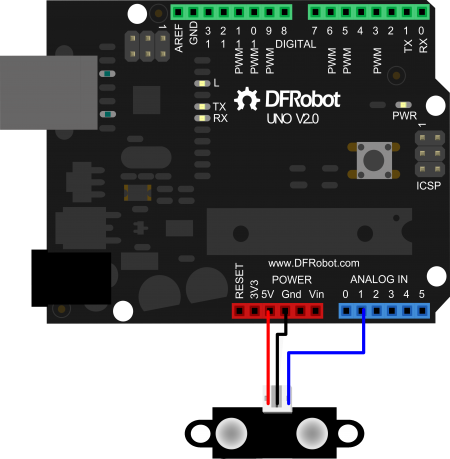 Arduino红外传感器-Sharp GP2Y0A02YK 红外测距传感器 (20~150cm)