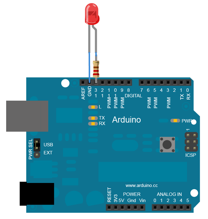 Arduino内置教程-数字-不用delay的闪烁