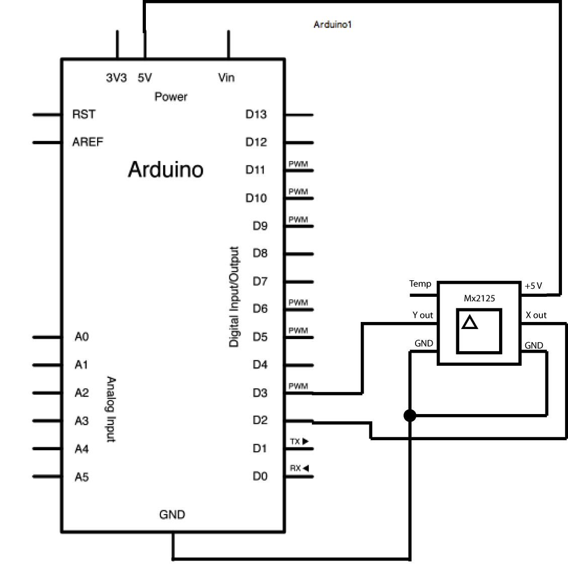 Arduino内置教程-传感器-Memsic2125