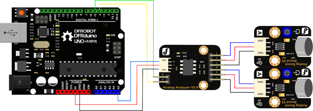 Arduino频谱分析模块 V2