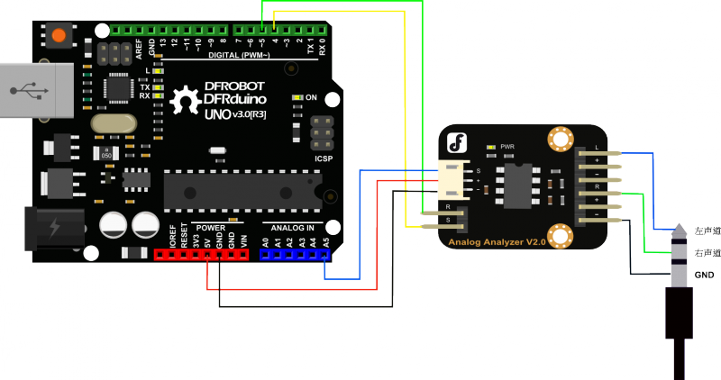 Arduino频谱分析模块 V2