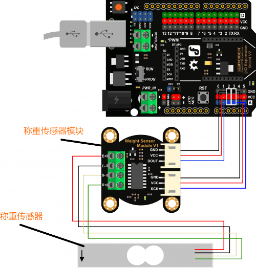 Arduino重量传感器模块