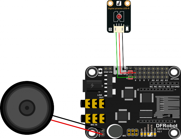 Arduino语音模块-ASR Board 语音识别控制板