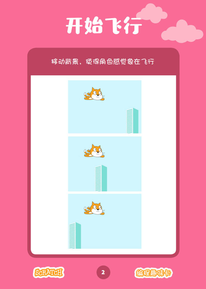 ▷Scratch课堂丨【编程趣味卡2】让它飞起来！