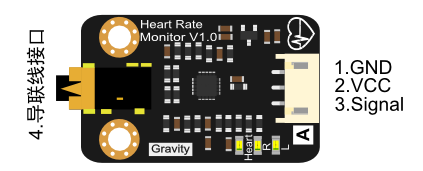 Arduino单导联心电检测传感器heart rate monitor