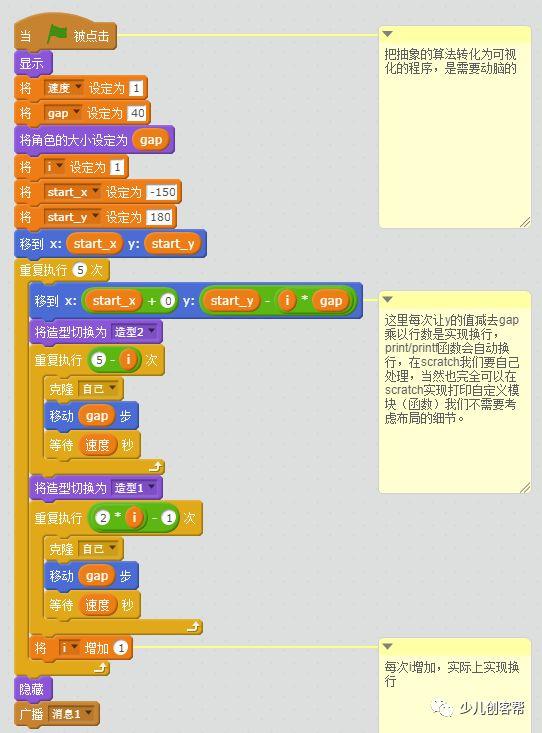 Scratch基础教程1：金字塔图案