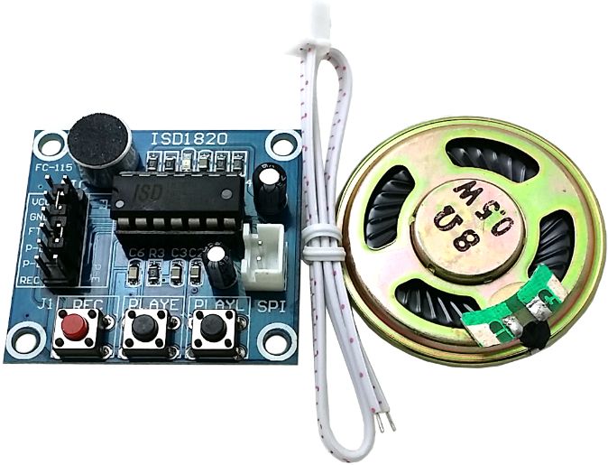 arduino 有声有色，ISD1820录音语音模块的使用