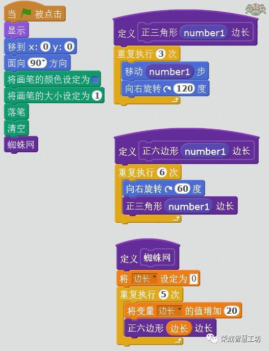 【Scratch第20期】功能模块——蜘蛛织网