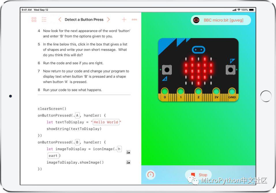 microbit 的 Swift 游乐场