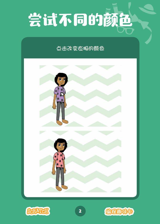 少儿编程 教程丨Scratch编程趣味卡 - 6.换装游戏