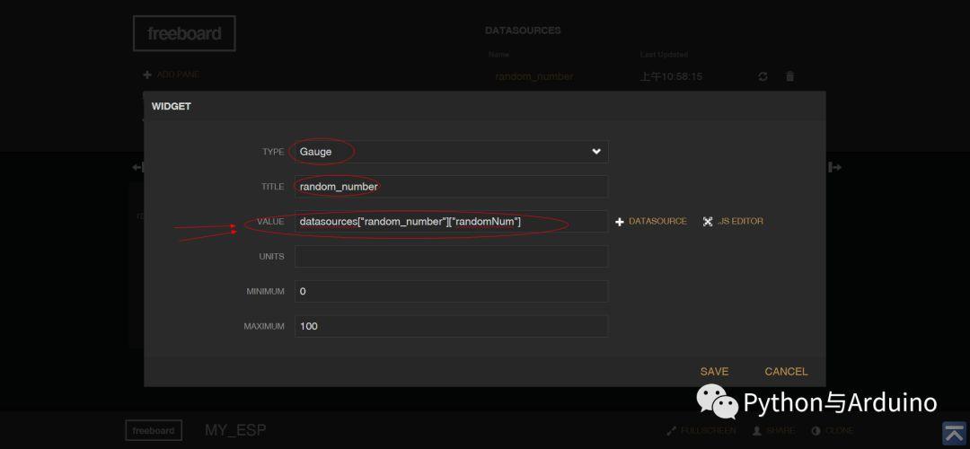 arduino WiFi开发（6）云端图形化显示数据