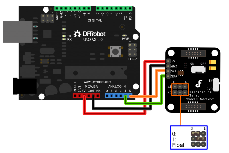 Arduino温度湿度传感器-TMP100 温度传感器(Gadgeteer Compatible)