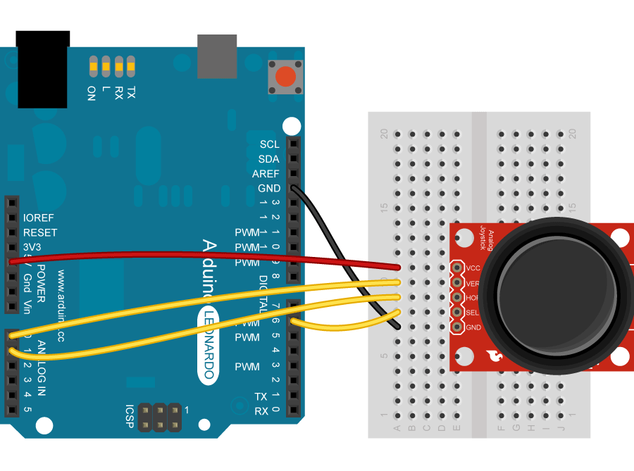 Arduino内置教程-USB-鼠标摇杆控制