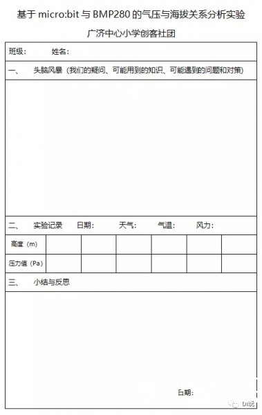 把课程玩上天！基于micro:bit与BMP280的气压与海拔关系分析...