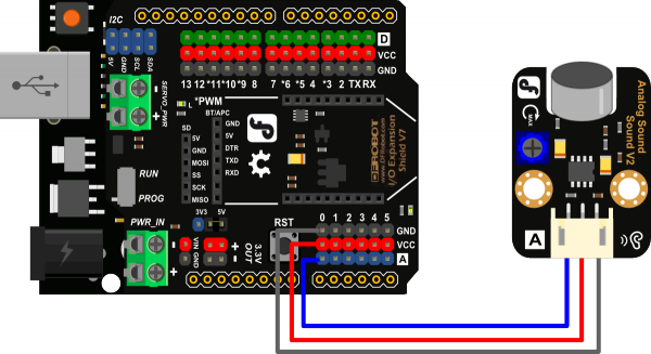 Arduino模拟声音传感器 V2