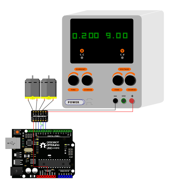 Arduino直流电机驱动-Motor driver-HR8833 双路直流电机驱动模块