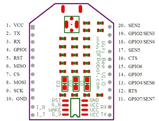 Arduino通讯模块-Wifi Bee无线模块