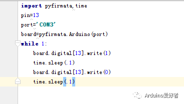 Python 版本的blink（arduino）