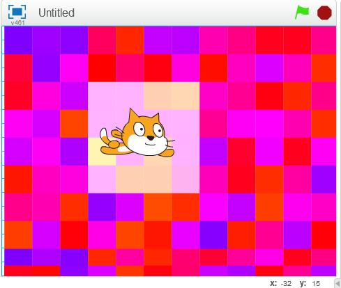 正能量猫,到哪哪亮——Scratch发光猫实验 正能量猫,到哪哪亮——Scratch发光猫实验