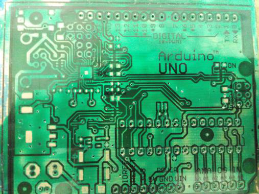 Arduino PCB涂绿油