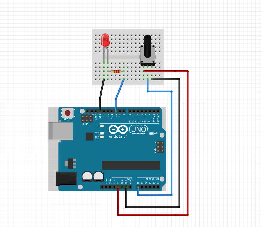 Arduino基础入门篇10—电位器控制LED灯