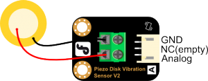 Arduino模拟压电陶瓷震动传感器