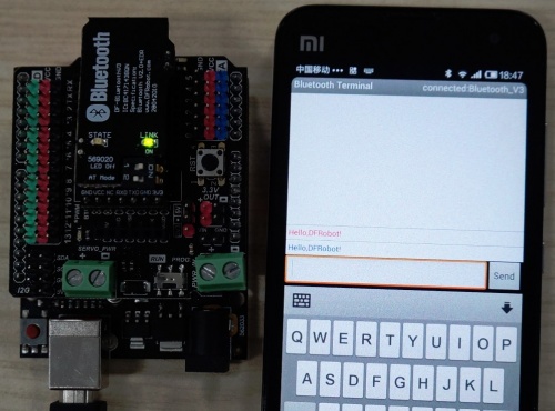 Arduino通讯模块-DF-BluetoothV3蓝牙串口模块
