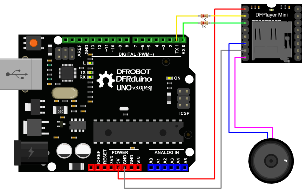 Arduino语音模块-DFPlayer Mini模块