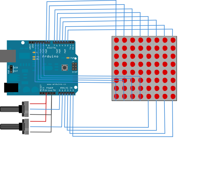 Arduino内置教程-显示-行列扫描