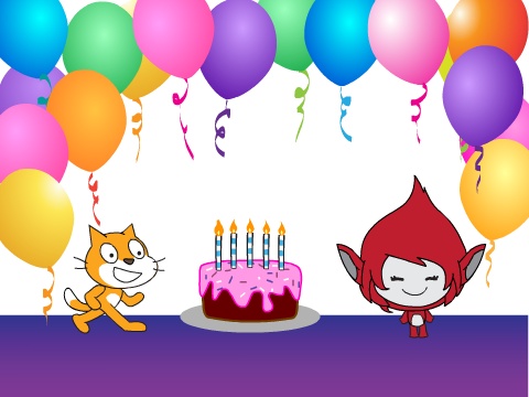 沐风老师详解Scratch 2.0中文帮助:制作生日贺卡 沐风老师详解Scratch 2.0中文帮助:制作生日贺卡