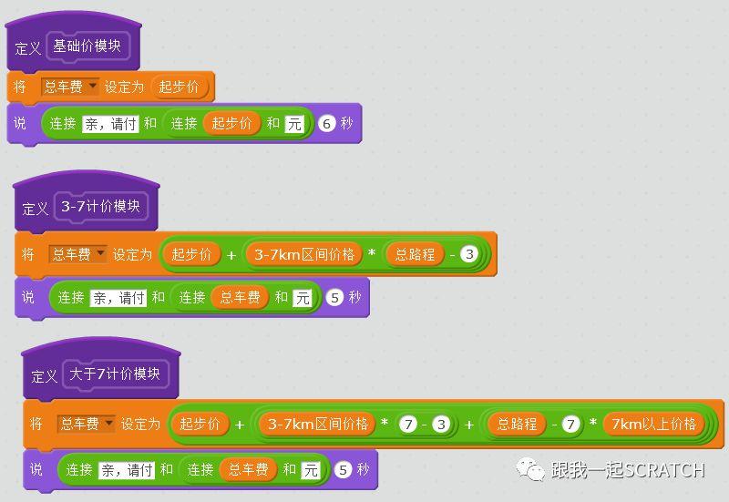 Scratch视频教程第一七四课 出租车收费系统